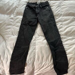 Faded black skinny/straight jeans